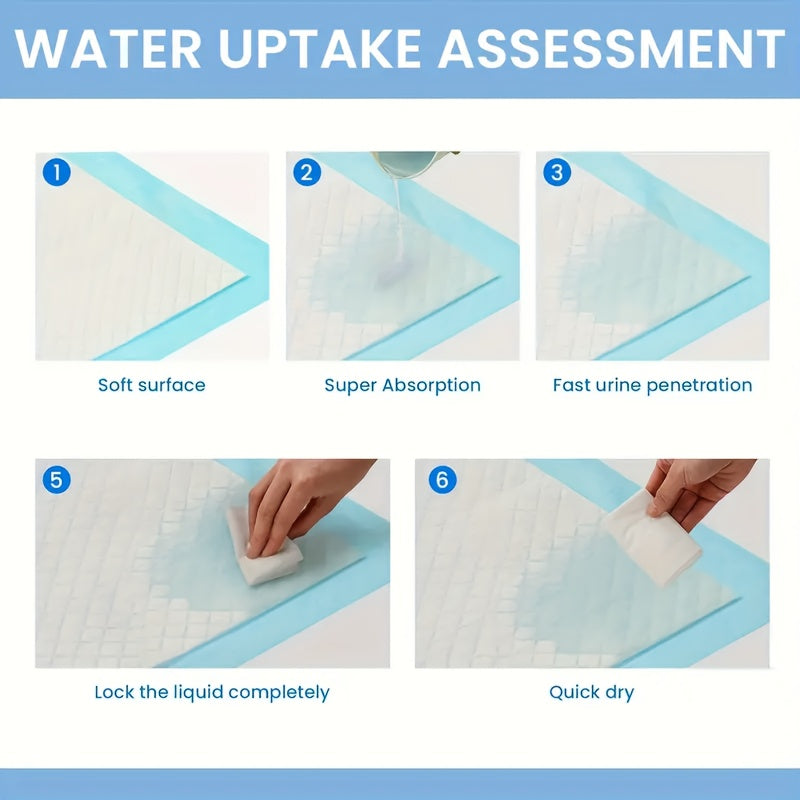 XXXL Disposable Dog Pee Pads 6-Layer Super Absorbent - Waterproof Odor-Resistant Training Pads for Small Large and Elderly Dogs, Bulk 80 & 100 Count, Leak-Proof Puppy Potty Pads