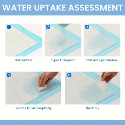 XXXL Disposable Dog Pee Pads 6-Layer Super Absorbent - Waterproof Odor-Resistant Training Pads for Small Large and Elderly Dogs, Bulk 80 & 100 Count, Leak-Proof Puppy Potty Pads
