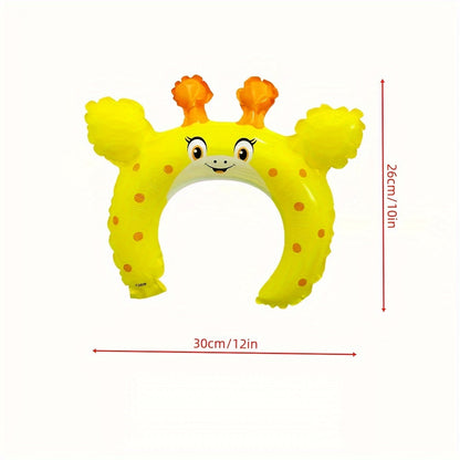 24 serre-têtes gonflables animaux du zoo pour enfants – Arceaux à cheveux ballons safari, jungle, ferme, vie sauvage, articles de fête d'anniversaire thème jungle, cadeaux de fête costumée animaux pour garçons et filles (modèles aléatoires)