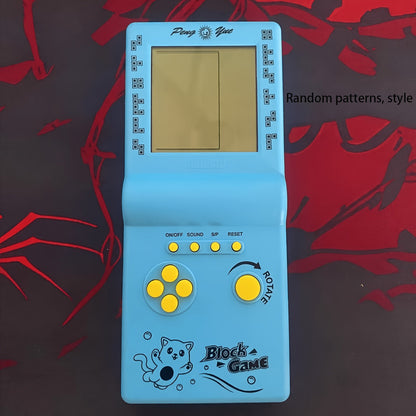 Mini console de jeux portable rétro, style brique, lecteur de jeux vidéo classique, plusieurs jeux intégrés, console d'arcade nostalgique, cadeau pour enfants, adultes, hommes et femmes, bleu vert