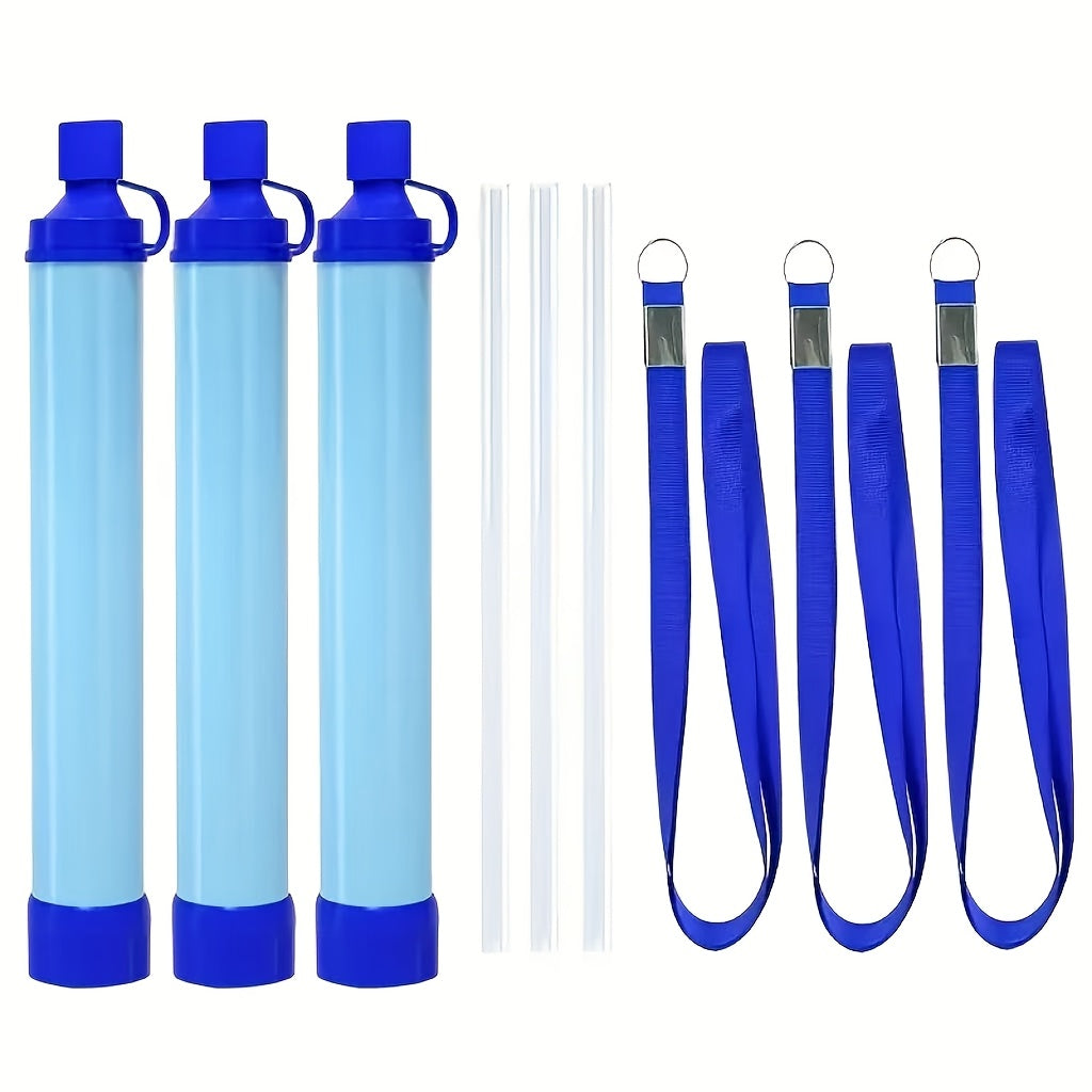 Paille filtrante personnelle, mini purificateur d'eau, équipement de survie pour la randonnée, le camping, les voyages et les situations d'urgence, paille de filtration portable éliminant les bactéries et les contaminants - Options par lot de 1, 2 et 4