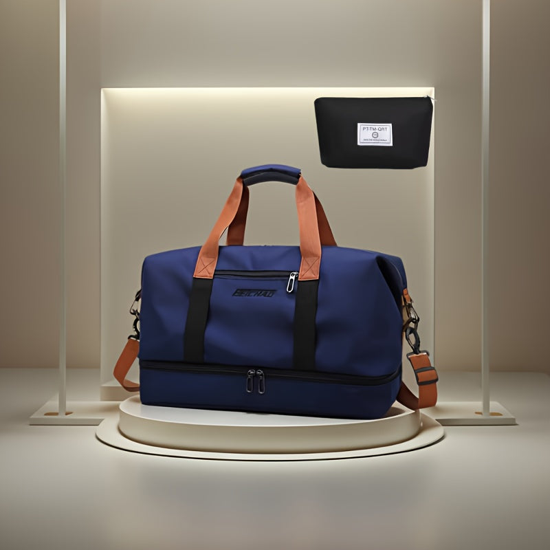Sac de voyage grande capacité pour femme avec compartiment humide/sec – Sac de sport pour fitness et yoga, fourre-tout pour week-end et nuitée, loisirs et plein air, disponible en plusieurs coloris