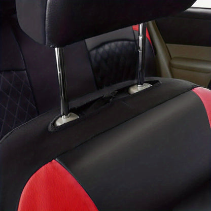 Housses de siège auto universelles en cuir synthétique, imperméables et matelassées, avec rembourrage en mousse, adaptées à toutes les saisons pour voitures, SUV et camions, gris, noir, rouge, bleu, lot de 1 ou 12 pièces