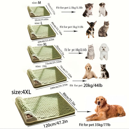 Lit pour chien et chat épais - Canapé pour animaux lavable et déhoussable, tapis de couchage pour chiens et chats, très grande taille disponible, fond antidérapant, tapis en peluche douillet pour animaux d'intérieur