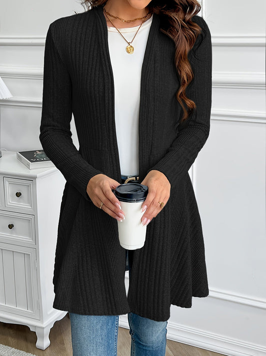 Veste ample sans col pour femme, manteau décontracté léger de couleur unie pour le printemps et l'automne, gris clair, noir, kaki, S M L XL XXL