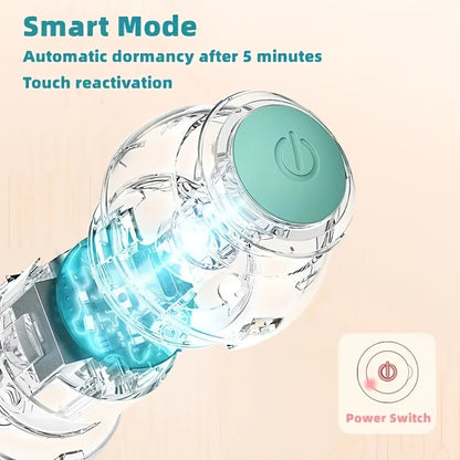 Jouet intelligent et automatique pour chat en forme de balle roulante – Batterie rechargeable 150 mAh, balle interactive auto-motrice pour des heures de jeu et d'exercice en intérieur, jouet électronique pour chaton