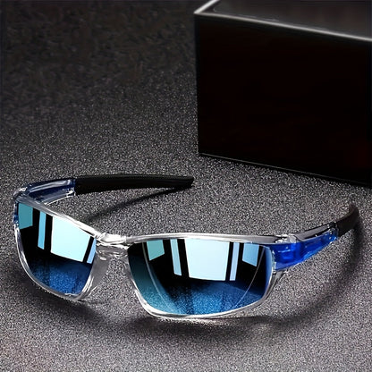 Lunettes de soleil polarisées enveloppantes pour hommes et femmes – Style sport rétro, verres TAC et monture PC légère, lunettes avec protection UV pour la conduite, le cyclisme et les activités de plein air
