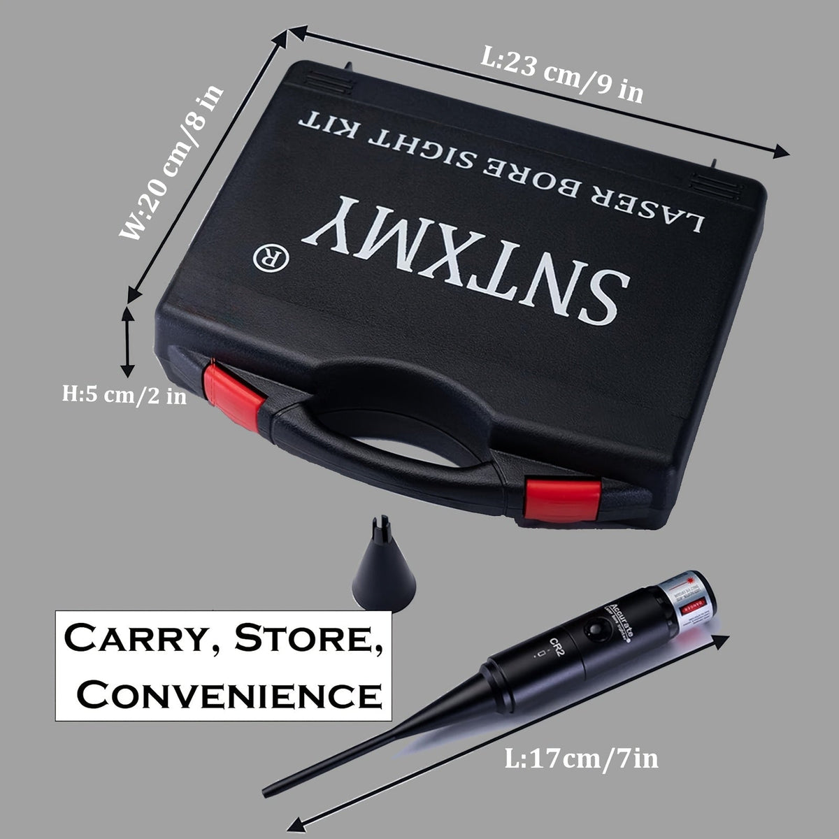 Kit laser de réglage de tir rouge/vert avec 8 ou 32 adaptateurs, universel multi-calibre de 0.17 à 12GA pour fusil, pistolet et fusil de chasse - Outil tactique de mise à zéro d'arme
