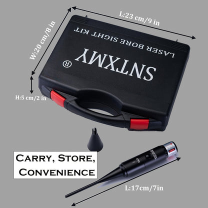 Kit laser de réglage de tir rouge/vert avec 8 ou 32 adaptateurs, universel multi-calibre de 0.17 à 12GA pour fusil, pistolet et fusil de chasse - Outil tactique de mise à zéro d'arme