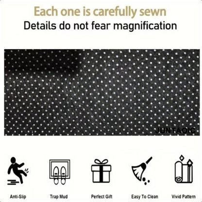 Tapis de coffre pour voiture – Revêtement de chargement antidérapant et imperméable avec motifs uniques, protection intérieure de véhicule durable contre la saleté, les déversements et les rayures, ajustement universel