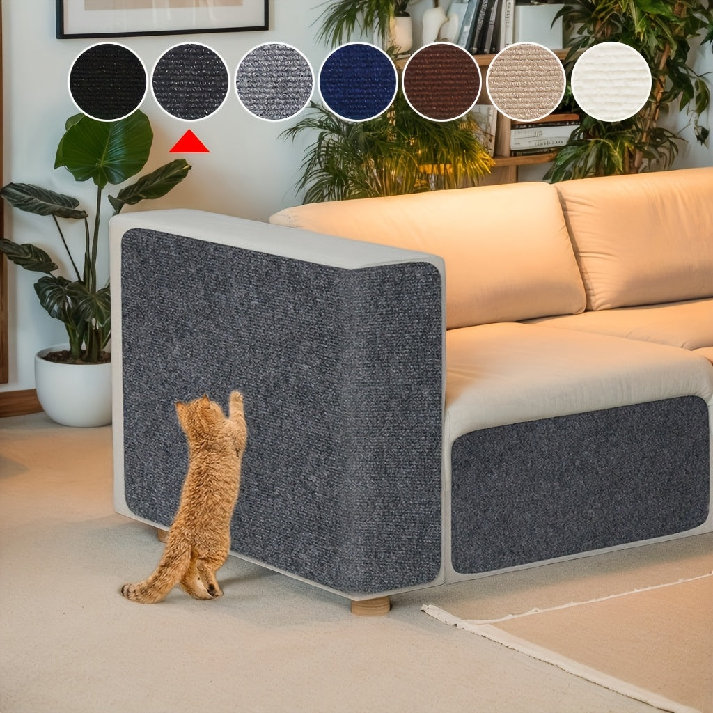 Griffoir mural autocollant pour chat - Protection de meubles amovible pour murs, canapés et chaises, panneau à griffer moderne en sisal, facile à installer, 6 couleurs (40 cm x 100 cm)
