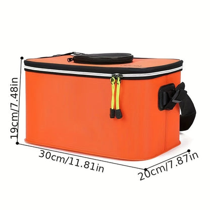 Seau à poisson pliable – Récipient portable en EVA pour poissons vivants et appâts, conteneur de pêche pliable pour le camping en plein air, pêche en eau douce et en eau salée