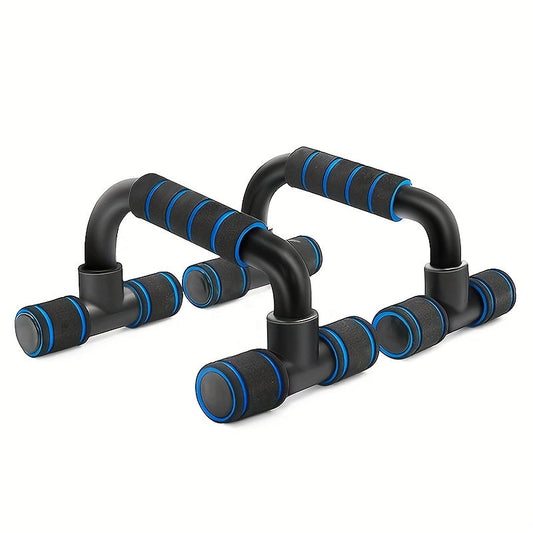 Poignées de pompes ergonomiques antidérapantes, supportent 136 kg, poignées en mousse texturée, équipement de musculation portable pour salle de sport à domicile, soutien des poignets, montage facile, cadeau fitness, bleu, rouge, vert