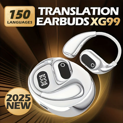 Écouteurs de traduction IA 144 langues – Interprète vocal instantané 0,3 s, réduction du bruit et 40 heures d'autonomie pour les voyages, les affaires et la communication internationale