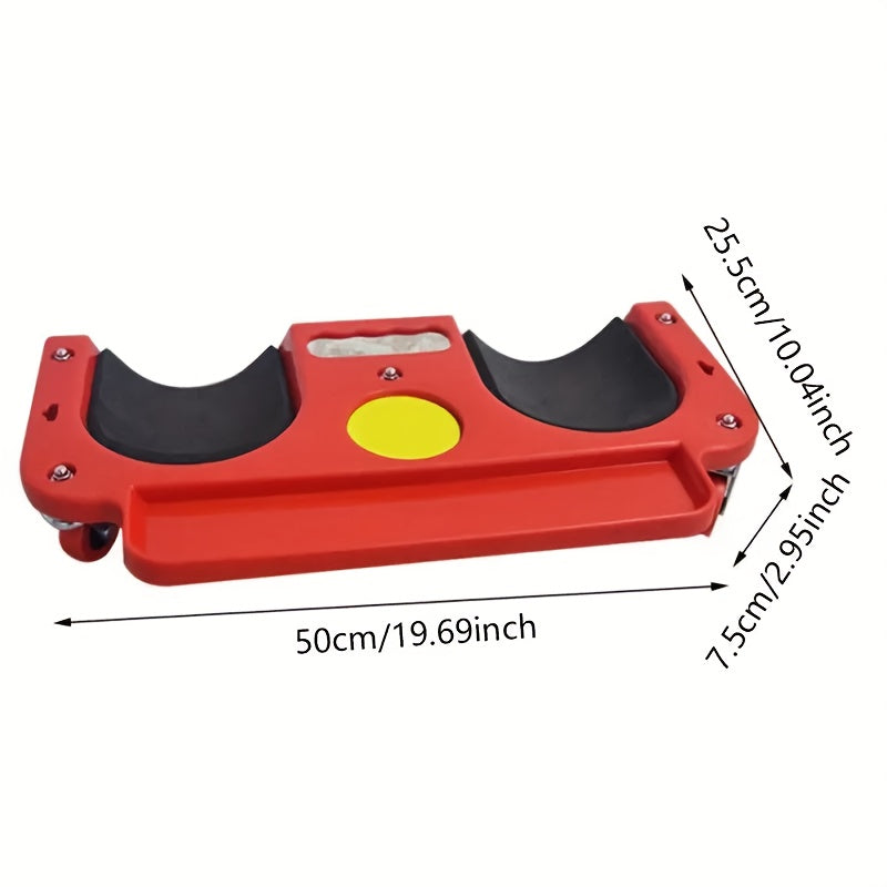 Plateforme à genouillère roulante avec roues et plateau à outils intégré, coussin en ABS pour travaux de revêtement de sol, menuiserie, réparation automobile et mécanique – Robuste, confortable, tabouret de travail multifonction
