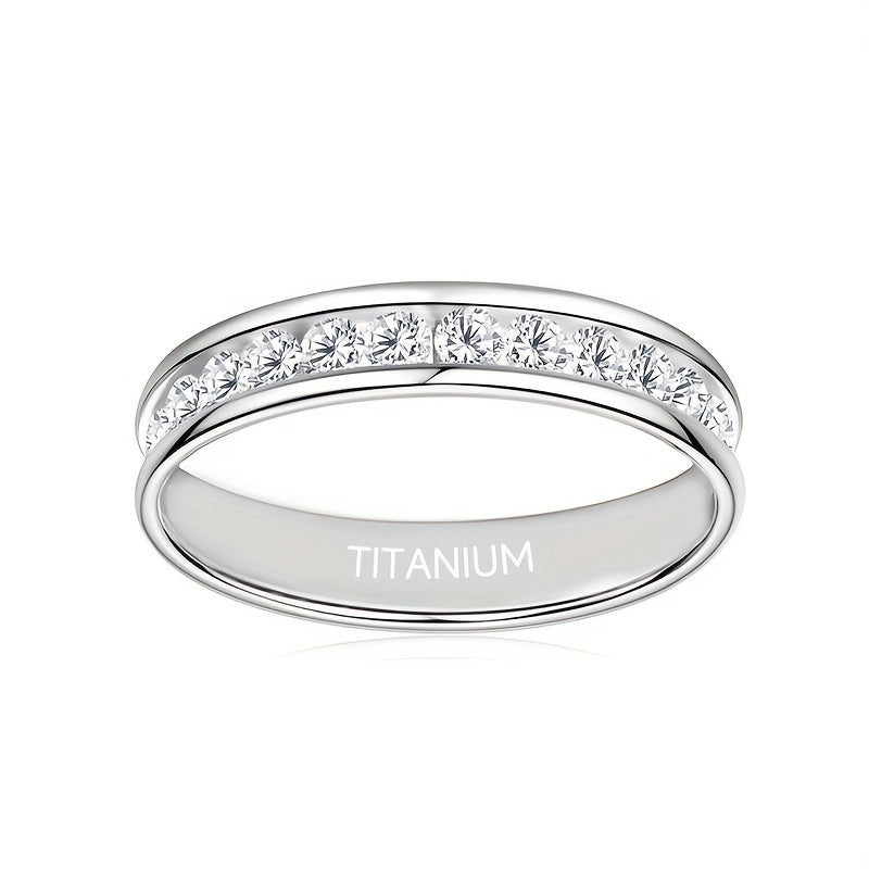 Bague unisexe en argent sterling 925 avec moissanite étincelante – Alliance élégante et polyvalente, tailles 5 à 13, parfaite pour les mariages, fiançailles, couples et cadeaux de Noël