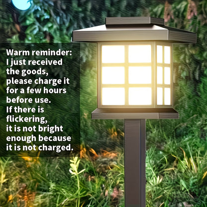 Lampes solaires d'extérieur à LED pour allée de jardin, éclairage paysager étanche IP44 pour trottoir, allée, pelouse, cour – Blanc chaud, lot de 6, 12 ou 24 – Décoration de Noël et de fêtes