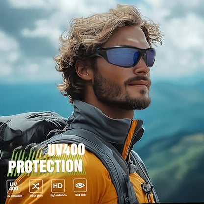 Lot de 4 paires de lunettes de soleil de sport UV400 pour hommes et femmes – Monture ultra-légère en PC avec protection complète des verres pour le cyclisme, la course à pied, l'escalade, la pêche et les voyages en plein air, pack économique.