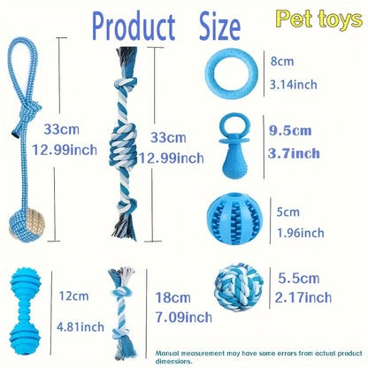 Lot de 8 jouets pour chiens de petite et moyenne taille – Design mignon de races assorties, jouets interactifs aux couleurs vives, jouets couineurs et à mâcher pour la dentition, le dressage et le jeu, styles et couleurs aléatoires