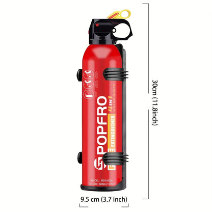 Spray extincteur portable 4-en-1 pour la maison, la cuisine, le garage et la voiture – Conçu pour les feux d'origine électrique, textile et huile, non toxique, facile à nettoyer, dispositif de sécurité incendie mural