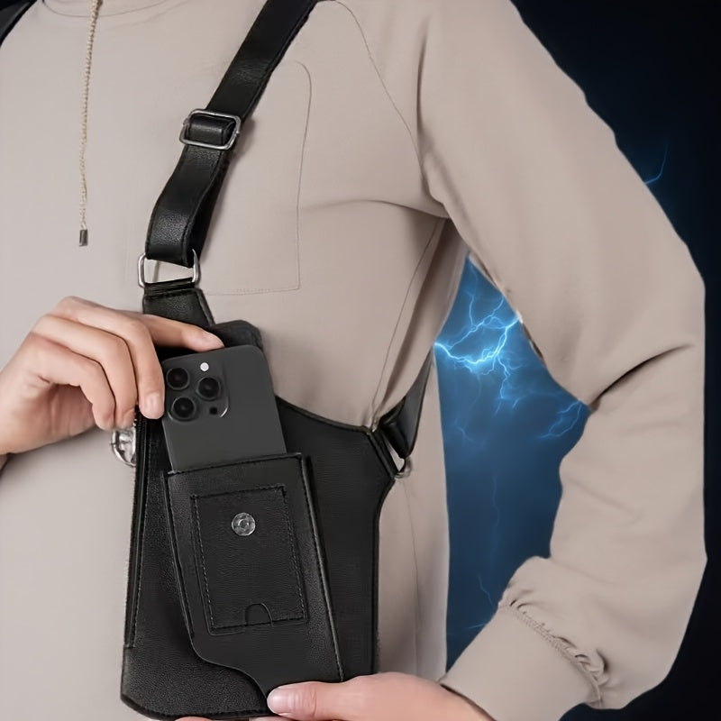 Sac de poitrine vintage pour homme - Sac à dos gilet léger pour l'extérieur avec support de téléphone mains libres pour le cyclisme, la randonnée, la course à pied et le fitness, cadeau pour petit ami, mari, papa