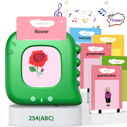 Cartes flash parlantes pour enfants d'âge préscolaire de 3 à 6 ans – Appareil d'apprentissage des langues de 224 à 510 mots, jouet éducatif sensoriel d'orthophonie pour autisme, garçons et filles, bleu, vert, rose