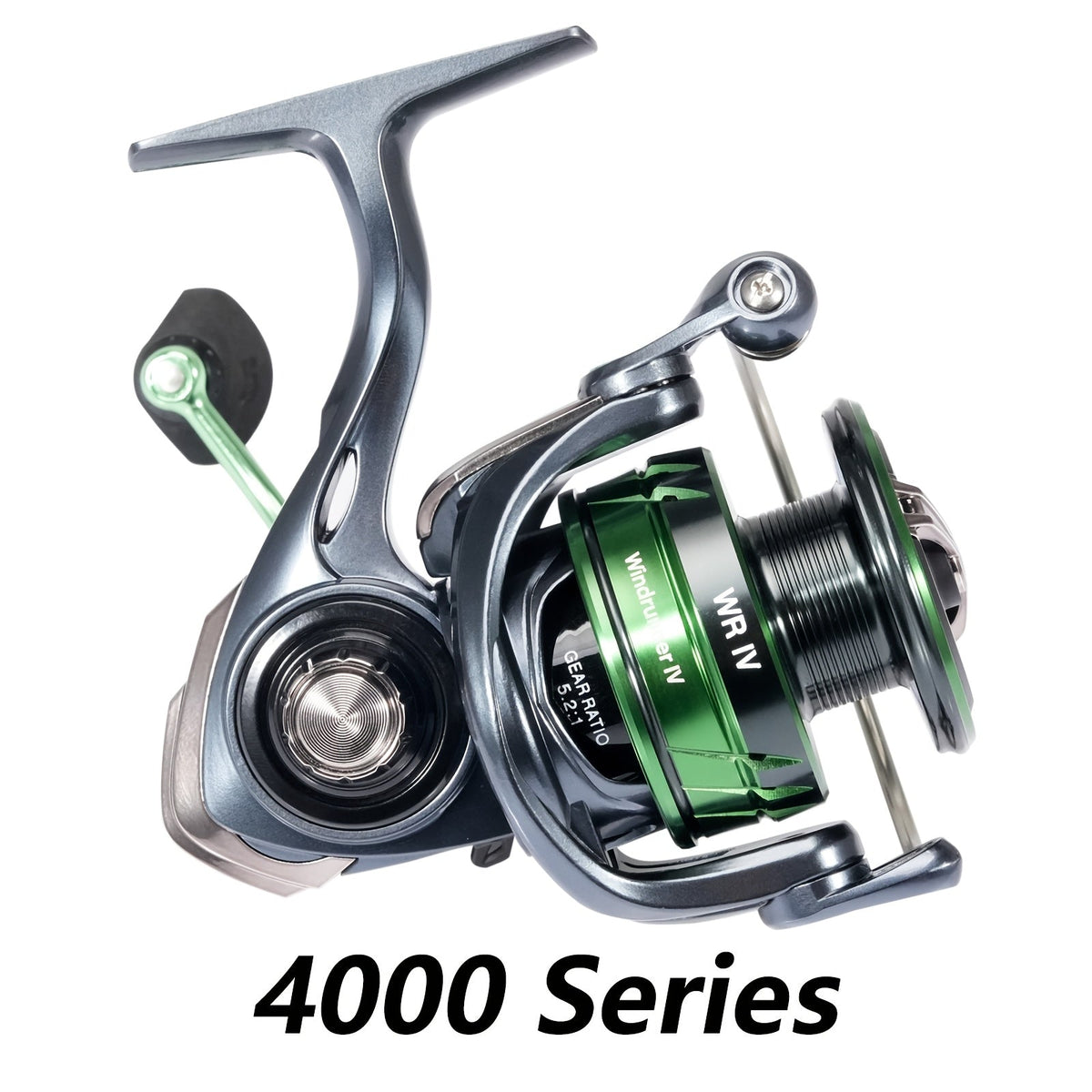 Moulinet de pêche Spinning SeaKnight série WR – 9+1BB, rapport de transmission 5.2:1, frein max 13 kg/28 lbs, frein à 3 disques en carbone, aluminium et acier inoxydable, moulinet pour eau douce et eau salée