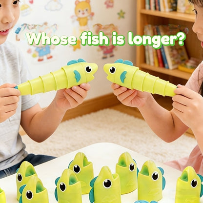 Jeu de pêche magnétique de table, 5 cannes télescopiques, jeu familial amusant pour enfants et adultes, développe la coordination œil-main, la vitesse de réaction et la concentration, jeu d'intérieur pour fête, cadeau d'anniversaire