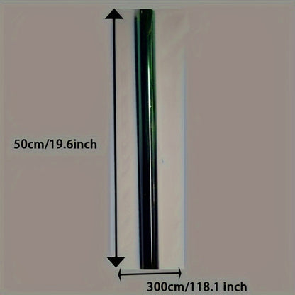 Dual Color Gradient Car Window Tint Film 19.6x118.1" – Solar UV Blocking, Heat Rejection & Glare Reduction, Peel & Stick Automotive Privacy Window Film