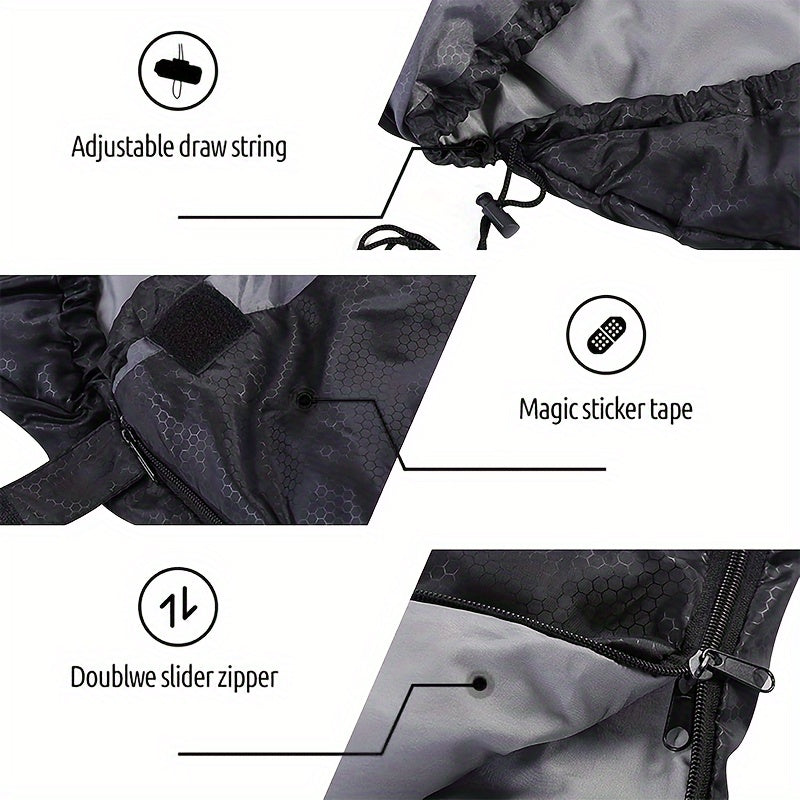 Sac de couchage 3 saisons avec oreiller et sac de compression – Système de couchage léger pour adultes, randonnée, sac à dos, aventures en plein air, voyage et utilisation d'urgence, 4 couleurs