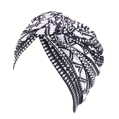 Lot de 5 turbans africains pour femmes – Bonnets bohèmes pré-noués avec nœuds multicolores pour le quotidien, les fêtes, les mariages et les occasions spéciales