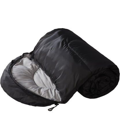 Sac de couchage 3 saisons avec oreiller et sac de compression – Système de couchage léger pour adultes, randonnée, sac à dos, aventures en plein air, voyage et utilisation d'urgence, 4 couleurs