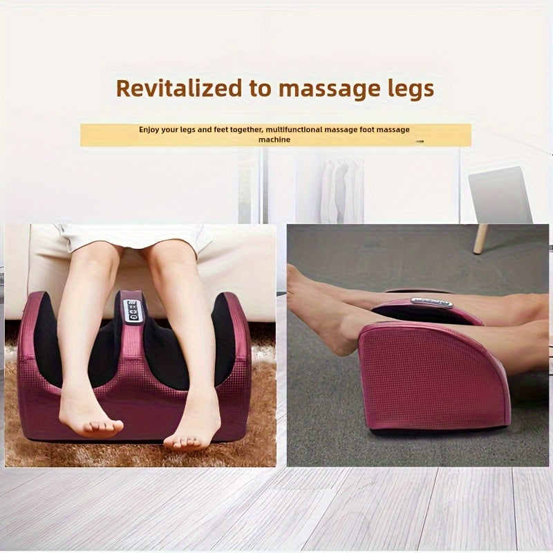 Masseur de pieds électrique avec chaleur – Pétrissage profond et compression pour jambes, pieds et bras, usage à domicile et au bureau, modèles multiples avec housses de pieds