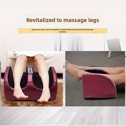 Masseur de pieds électrique avec chaleur – Pétrissage profond et compression pour jambes, pieds et bras, usage à domicile et au bureau, modèles multiples avec housses de pieds