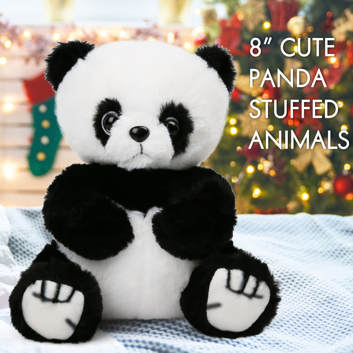 Peluche Panda Lumineuse 20 & 30 cm – Adorable Jouet en Peluche Ours Panda avec Lumière LED, Peluche Douce à Câliner pour Enfants Garçons Filles, Cadeau d'Anniversaire, de Noël, de Fêtes et Décoration d'Intérieur