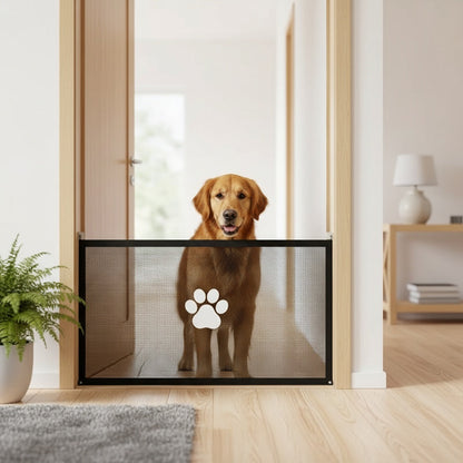 Barrière de sécurité pliable et portable pour animaux – Filet d'isolation en maille pliable pour portes intérieures, escaliers et pièces, disponible en petites et grandes tailles