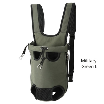 Hands-Free Pet Backpack Carrier for Cats & Small Dogs – Breathable Mesh Harness with Adjustable Shoulder Straps, Outdoor Travel Bag for Hiking, Cycling & Park Walks, Perfect Halloween & Christmas Gift