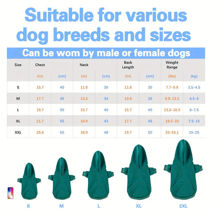 Sweat-shirt à capuche pour petit chien, pull doux et chaud pour chiens de petite et moyenne taille - Pull confortable en polyester pour animaux avec poche dorsale pour les promenades décontractées et les aventures en plein air