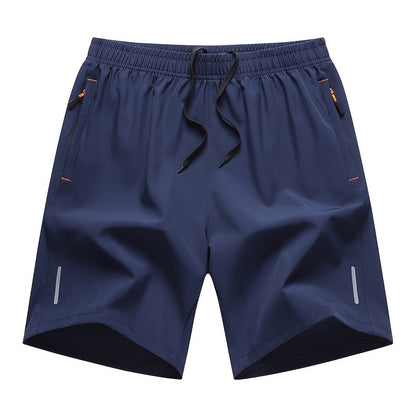 Lot de 4 shorts de sport pour homme, séchage rapide, légers et respirants, poches zippées, taille à cordon, coupe ample pour la course, la salle de sport, le vélo, le basket-ball, le tennis, les sports de plein air et la plage - Couleurs variées S-XXXL