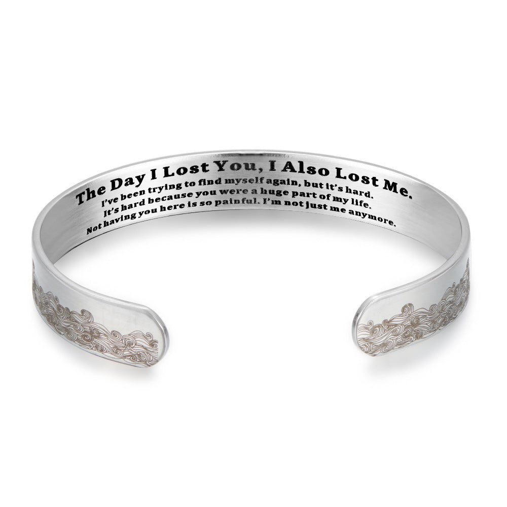 Bracelet jonc ouvert réglable en mémoire d'un animal de compagnie pour les amoureux des animaux – Bijou commémoratif style vintage, bracelet argenté en forme de C, cadeau attentionné de sympathie et d'anniversaire pour la perte d'un animal