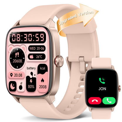 FAWEIO Smart Watch with Alexa & Wireless Calling – 1.8" HD Touchscreen, Fitness Tracker, 100+ Sports Modes, Compatible with iPhone & Android, for Women & Men