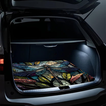 Tapis de coffre pour voiture – Revêtement de chargement antidérapant et imperméable avec motifs uniques, protection intérieure de véhicule durable contre la saleté, les déversements et les rayures, ajustement universel