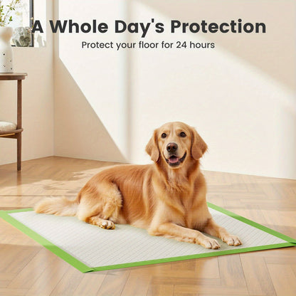Alèses pour grands chiens, format Jumbo, paquet de 50 ou 100 – Tapis de propreté ultra-absorbants à 6 couches, résistants et anti-fuites, séchage rapide et contrôle des odeurs, parfaits pour l'éducation des chiots et les chiens âgés