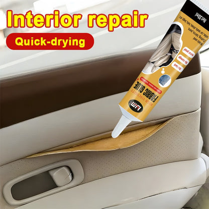 Kit de réparation pour intérieur de voiture et adhésif plastique – Colle pour sièges, colle pour joints coupe-vent et tampon d'étanchéité pour carrosserie, portières, garnitures et réparations intérieures – Colle de réparation automobile à séchage rapide