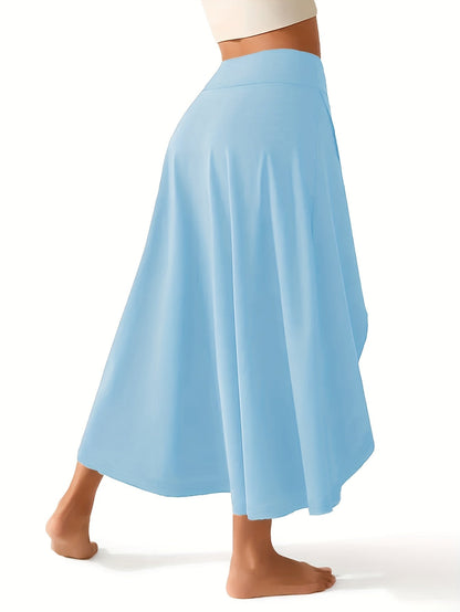 Women's 2-in-1 High Waist Skort with Inner Shorts & Pockets – Lightweight Stretchy Activewear Tennis Skirt for Sports Gym Workout Casual Wear, XS-XXL, Multiple Colors