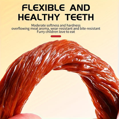 Natural Beef Tendon Dog Chew Sticks 150g Long-Lasting High-Protein Dental Chews Rawhide-Free Dog Treats Healthy Beef Jerky Strips for Puppies Adult Dogs Training