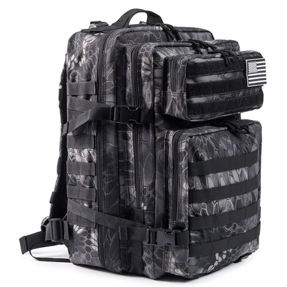 Sac à dos tactique 45 L pour hommes et femmes – Sac de randonnée, camping et voyage grande capacité, sac d'évacuation 3 jours pour le fitness et l'aventure en plein air, 13 coloris disponibles