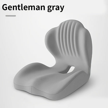 Coussin de siège ergonomique en mousse à mémoire de forme avec soutien lombaire et design creux respirant – Coussin de coccyx confortable pour chaise de bureau, siège auto, position assise prolongée, unisexe