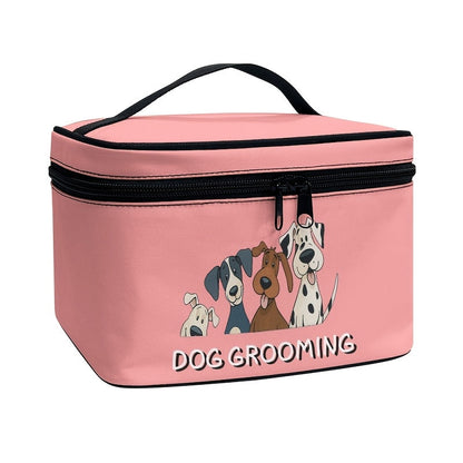 Dog Grooming Organizer Bag with Zipper - Portable Pet Grooming Supplies Storage Case for Home and Travel, Dog-Themed Grooming Tool Holder, Gift for Pet Owners and Dog Groomers, Multiple Colors & Styles