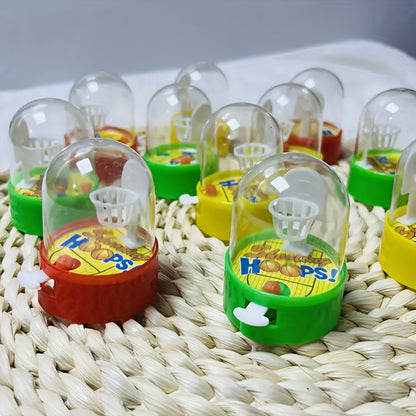 Mini Finger Basketball Shooting Game Set - Portable Desktop Tabletop Toy with Transparent Basket & Colorful Balls, 10 or 20pcs Bulk Pack, Party Favor Goody Bag Filler, Halloween & Christmas Gift, Random Colors